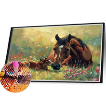 Load image into Gallery viewer, Diamond Painting - Full Round - Parent-child horse (40*30CM)
