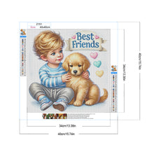 Load image into Gallery viewer, Diamond Painting - Full Round - Children and dogs (40*40CM)
