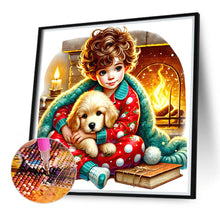 Load image into Gallery viewer, Diamond Painting - Full Round - Children and dogs (40*40CM)
