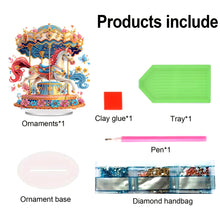 Load image into Gallery viewer, Acrylic Special Shape Carousel Rhinestones Desktop Ornaments Bedroom Table Decor
