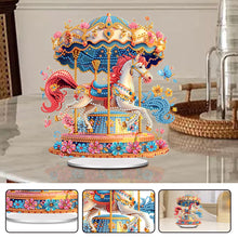 Load image into Gallery viewer, Acrylic Special Shape Carousel Rhinestones Desktop Ornaments Bedroom Table Decor
