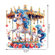 Load image into Gallery viewer, Acrylic Special Shape Carousel Rhinestones Desktop Ornaments Bedroom Table Decor
