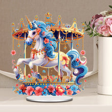 Load image into Gallery viewer, Acrylic Special Shape Carousel Rhinestones Desktop Ornaments Bedroom Table Decor
