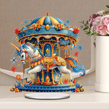 Load image into Gallery viewer, Acrylic Special Shape Carousel Rhinestones Desktop Ornaments Bedroom Table Decor
