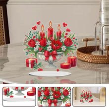 Load image into Gallery viewer, Acrylic Special Shaped Small Flower Bed DIY Desktop Diamond Painting Art Kit
