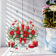 Load image into Gallery viewer, Acrylic Special Shaped Small Flower Bed DIY Desktop Diamond Painting Art Kit
