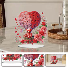 Load image into Gallery viewer, Acrylic Special Shaped Rose Hot Air Balloon DIY Desktop Diamond Painting Art Kit
