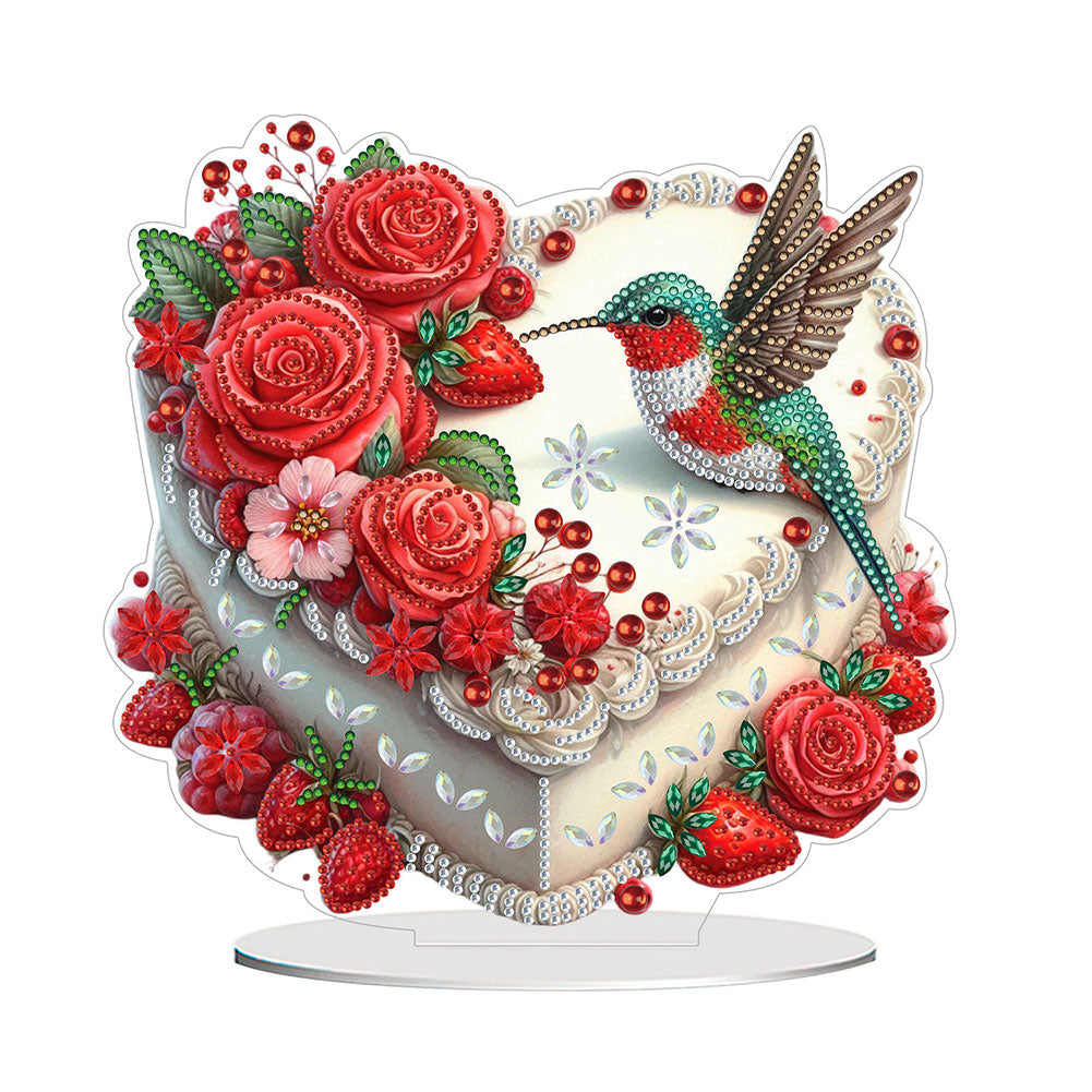Acrylic Special Shaped Cake 5D DIY Desktop Diamond Painting Art Kits for Home