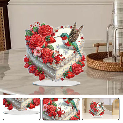 Acrylic Special Shaped Cake 5D DIY Desktop Diamond Painting Art Kits for Home