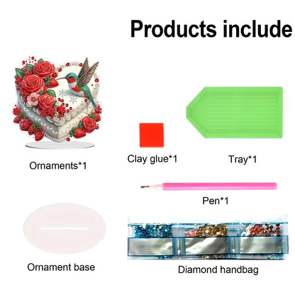 Acrylic Special Shaped Cake 5D DIY Desktop Diamond Painting Art Kits for Home
