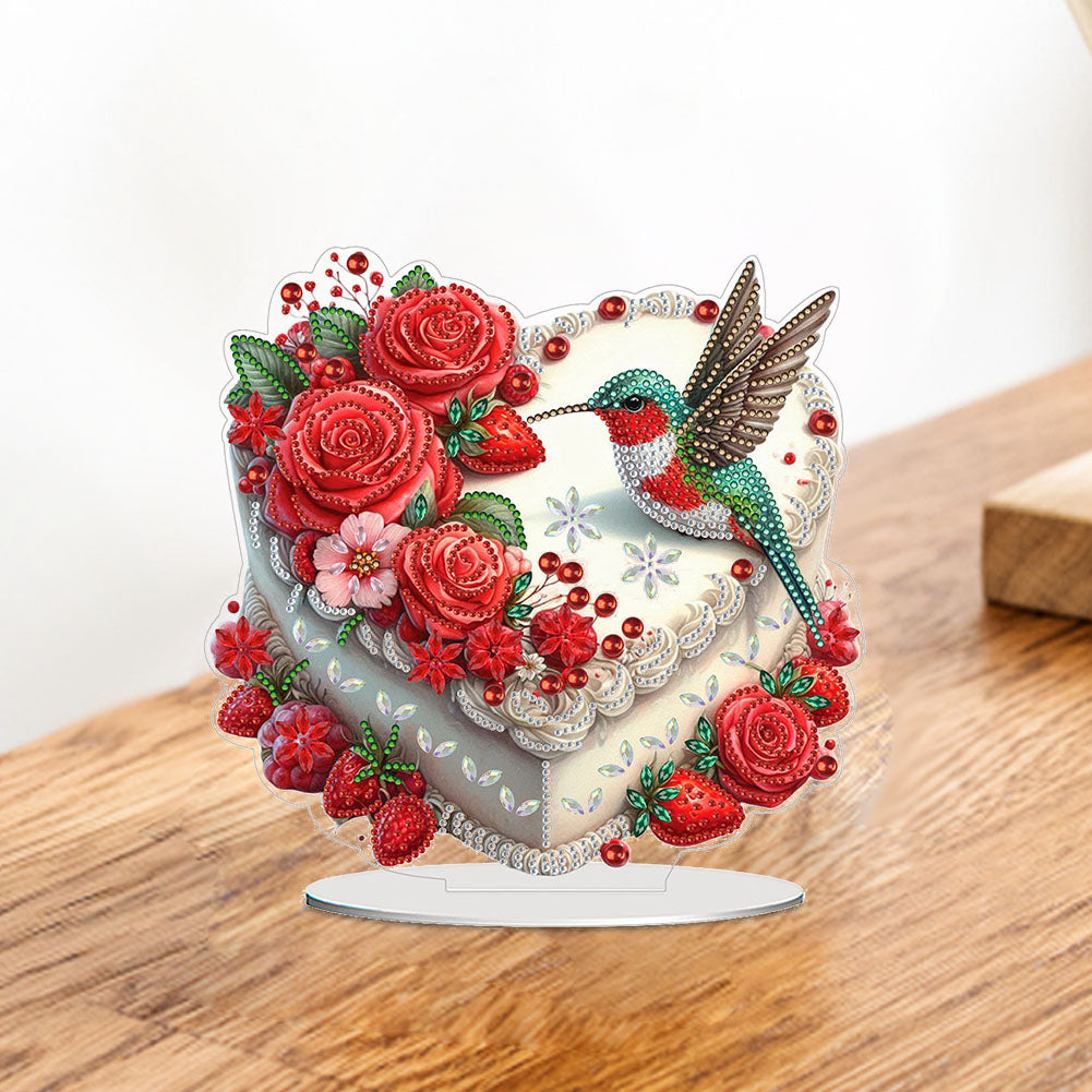 Acrylic Special Shaped Cake 5D DIY Desktop Diamond Painting Art Kits for Home