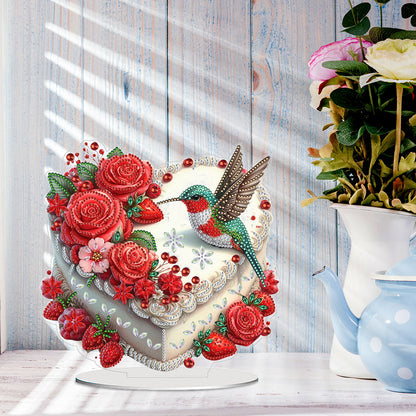 Acrylic Special Shaped Cake 5D DIY Desktop Diamond Painting Art Kits for Home