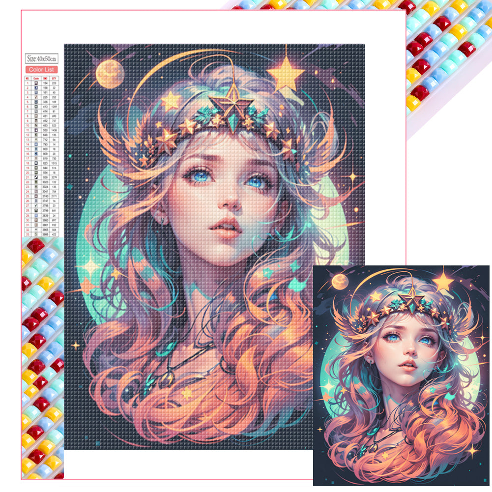 Diamond Painting - Full Square - Starlight girl (40*50CM)