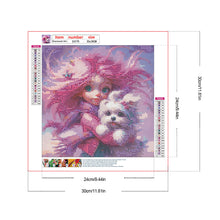 Load image into Gallery viewer, Diamond Painting - Full Round - Girl and dog (30*30CM)
