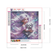 Load image into Gallery viewer, Diamond Painting - Full Round - Girl and dog (30*30CM)
