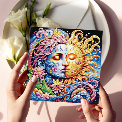 6Pcs Christmas Squirrel DIY Diamond Painting Card Diamond Painting Greeting Card