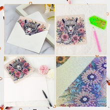 Load image into Gallery viewer, 6Pcs Christmas Squirrel DIY Diamond Painting Card Diamond Painting Greeting Card
