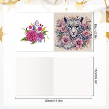 Load image into Gallery viewer, 6Pcs Christmas Squirrel DIY Diamond Painting Card Diamond Painting Greeting Card
