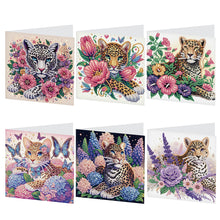 Load image into Gallery viewer, 6Pcs Christmas Squirrel DIY Diamond Painting Card Diamond Painting Greeting Card
