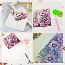 Load image into Gallery viewer, 6Pcs Christmas Squirrel DIY Diamond Painting Card Diamond Painting Greeting Card
