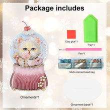 Load image into Gallery viewer, Crystal Ball Cat Table Top Diamond Painting Ornament Kits for Home Office Decor
