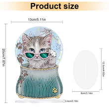 Load image into Gallery viewer, Crystal Ball Cat Table Top Diamond Painting Ornament Kits for Home Office Decor
