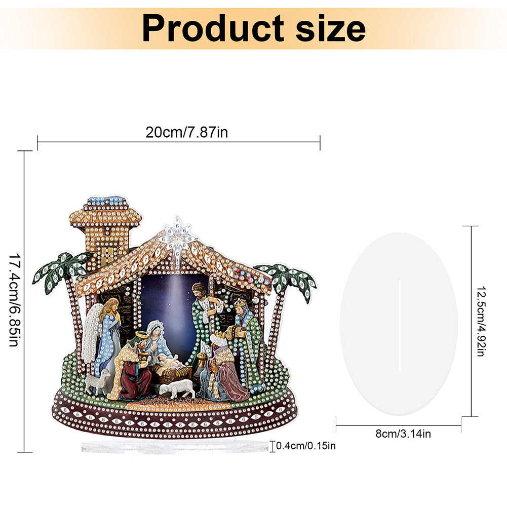 Angel Desktop Diamond Art Kits Rhinestones Desktop Ornaments Bedroom Table Decor