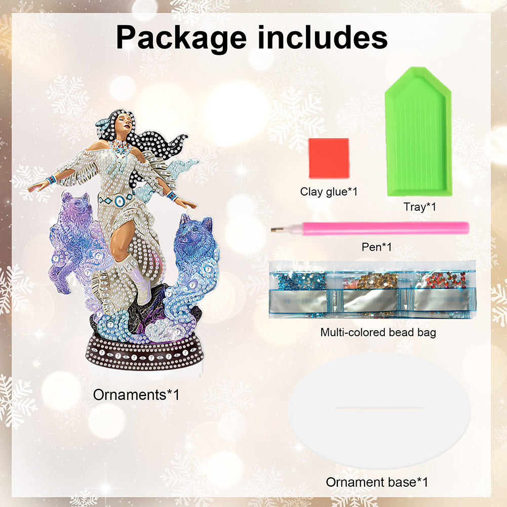 Angel Desktop Diamond Art Kits Rhinestones Desktop Ornaments Bedroom Table Decor