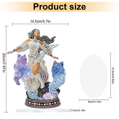 Angel Desktop Diamond Art Kits Rhinestones Desktop Ornaments Bedroom Table Decor