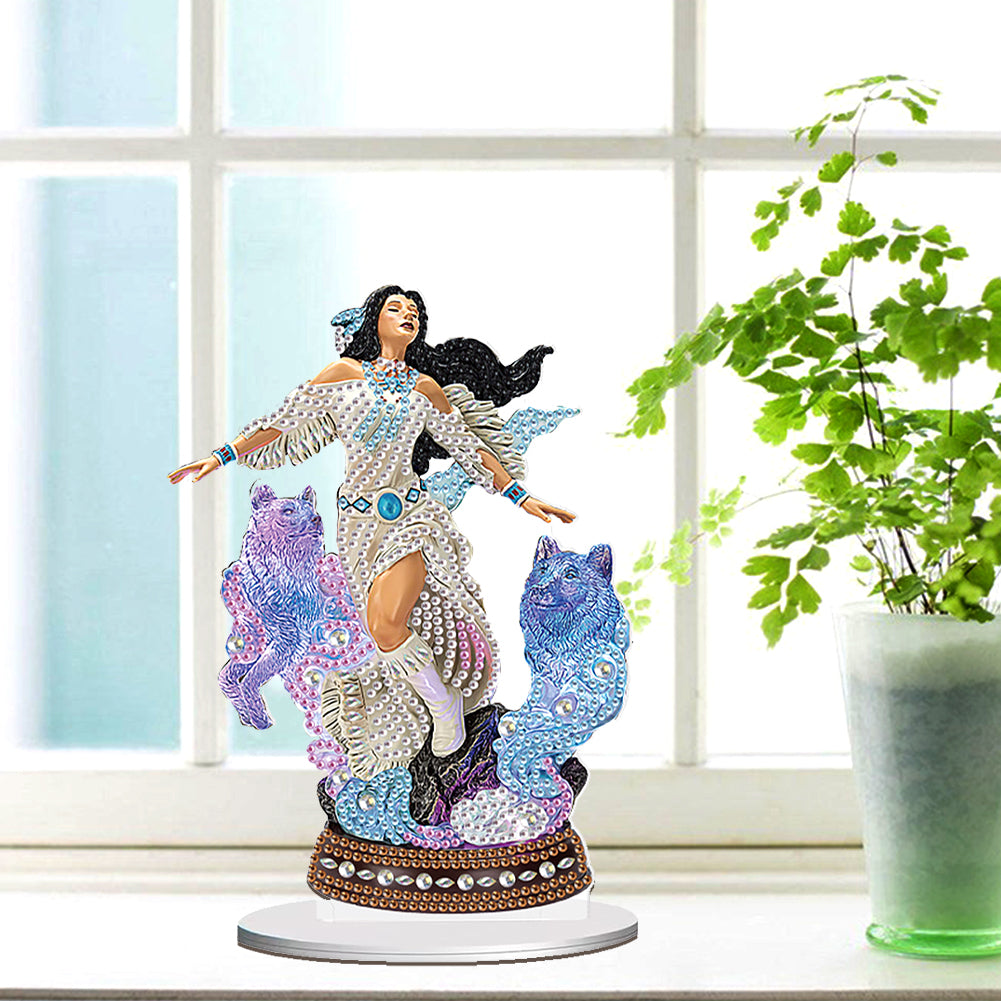 Angel Desktop Diamond Art Kits Rhinestones Desktop Ornaments Bedroom Table Decor