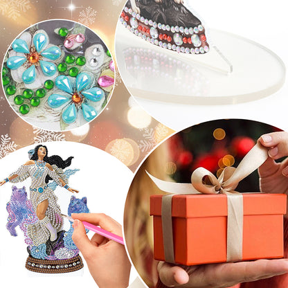 Angel Desktop Diamond Art Kits Rhinestones Desktop Ornaments Bedroom Table Decor