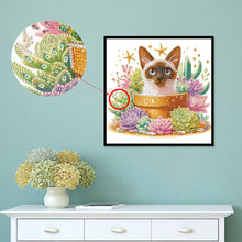 Load image into Gallery viewer, Diamond Painting - Partial Special Shaped - Cat (30*30CM)
