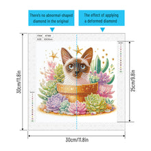 Load image into Gallery viewer, Diamond Painting - Partial Special Shaped - Cat (30*30CM)
