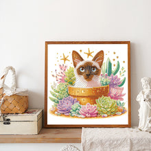 Load image into Gallery viewer, Diamond Painting - Partial Special Shaped - Cat (30*30CM)

