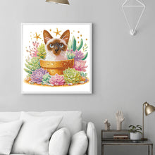 Load image into Gallery viewer, Diamond Painting - Partial Special Shaped - Cat (30*30CM)
