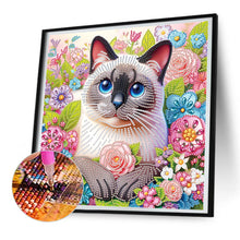 Load image into Gallery viewer, Diamond Painting - Partial Special Shaped - Cat (30*30CM)

