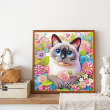 Load image into Gallery viewer, Diamond Painting - Partial Special Shaped - Cat (30*30CM)
