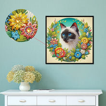 Load image into Gallery viewer, Diamond Painting - Partial Special Shaped - Cat (30*30CM)
