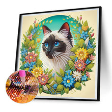 Load image into Gallery viewer, Diamond Painting - Partial Special Shaped - Cat (30*30CM)
