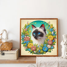 Load image into Gallery viewer, Diamond Painting - Partial Special Shaped - Cat (30*30CM)
