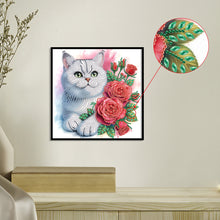 Load image into Gallery viewer, Diamond Painting - Partial Special Shaped - Cat (30*30CM)
