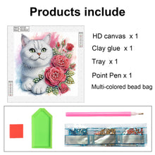 Load image into Gallery viewer, Diamond Painting - Partial Special Shaped - Cat (30*30CM)
