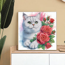 Load image into Gallery viewer, Diamond Painting - Partial Special Shaped - Cat (30*30CM)
