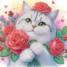 Load image into Gallery viewer, Diamond Painting - Partial Special Shaped - Cat (30*30CM)
