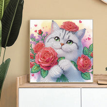 Load image into Gallery viewer, Diamond Painting - Partial Special Shaped - Cat (30*30CM)
