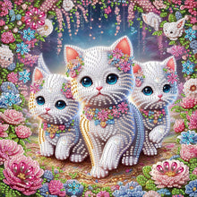 Load image into Gallery viewer, Diamond Painting - Partial Special Shaped - Cat (30*30CM)

