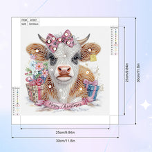 Load image into Gallery viewer, Diamond Painting - Partial Special Shaped - Cow (30*30CM)
