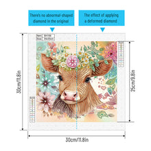Load image into Gallery viewer, Diamond Painting - Partial Special Shaped - Cow (30*30CM)

