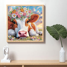 Load image into Gallery viewer, Diamond Painting - Partial Special Shaped - Cow (30*30CM)
