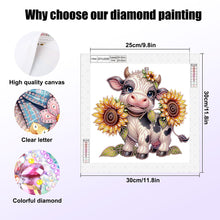 Load image into Gallery viewer, Diamond Painting - Partial Special Shaped - Cow (30*30CM)
